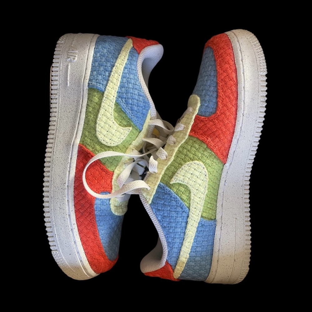 Nike Kids Colorblock Woven Sneakers - Lime/Blue/Red